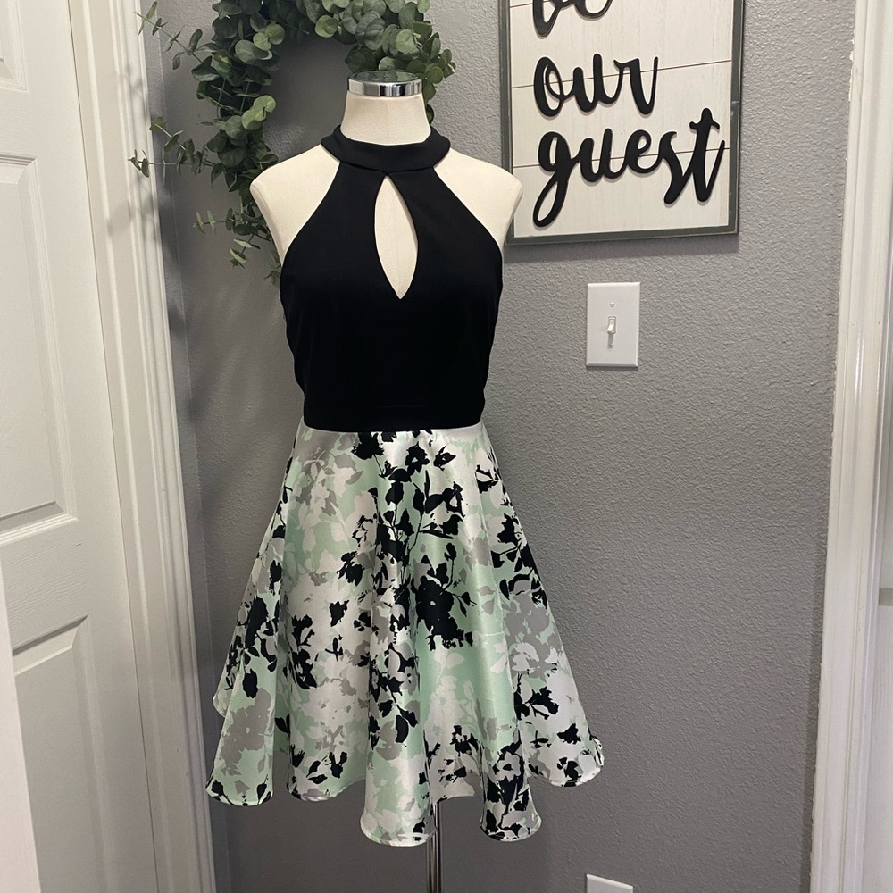 Fit and flare dress .
